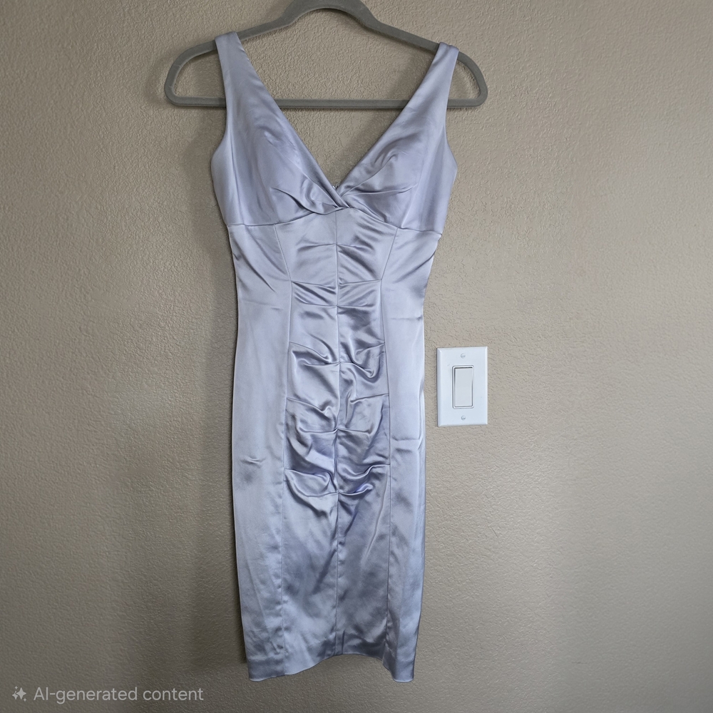 Cache 4‎ Lavender ice blue Satin Mini Dress